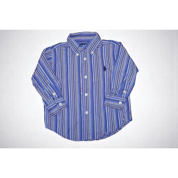 Ralph Lauren Baby Oxford Shirt | 12M | Classic Striped Button-Down - Picture 2 of 9